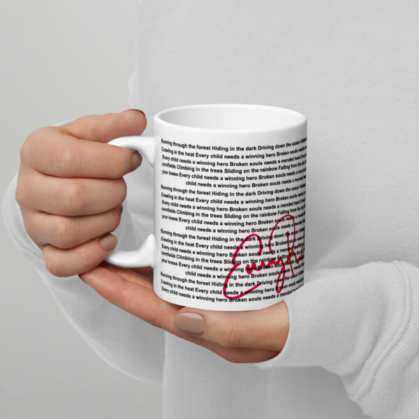 Brand New Start Coffee Mug with lyrics